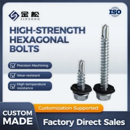 Hexagonal Drill Thread Color-Plated Carbon Steel Dovetail Screws Self-Drilling and Self-Tapping Screw Global Sell
